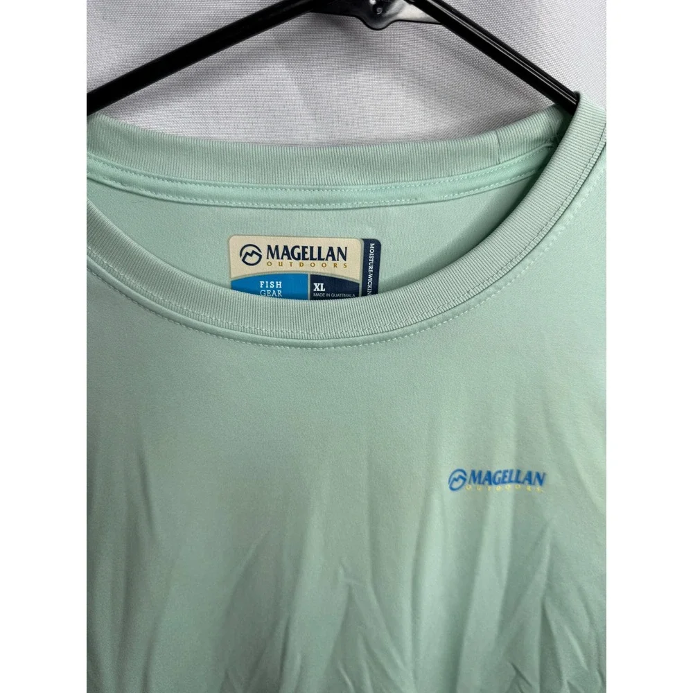 Magellan Outdoors Kids XL Fish Gear Long Sleeve Shark Graphic Shirt Green